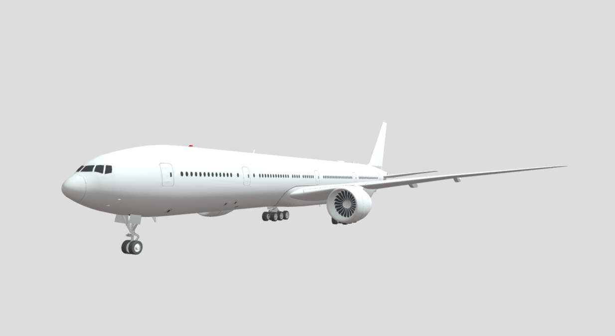 Boeing 777-300ER 3d model