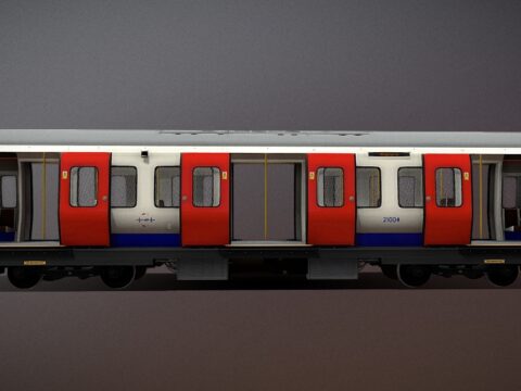 Bombardier S Train Carriage - London Underground 3d model