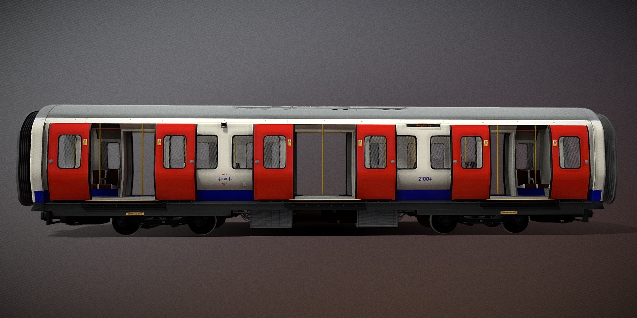 Bombardier S Train Carriage - London Underground 3d model