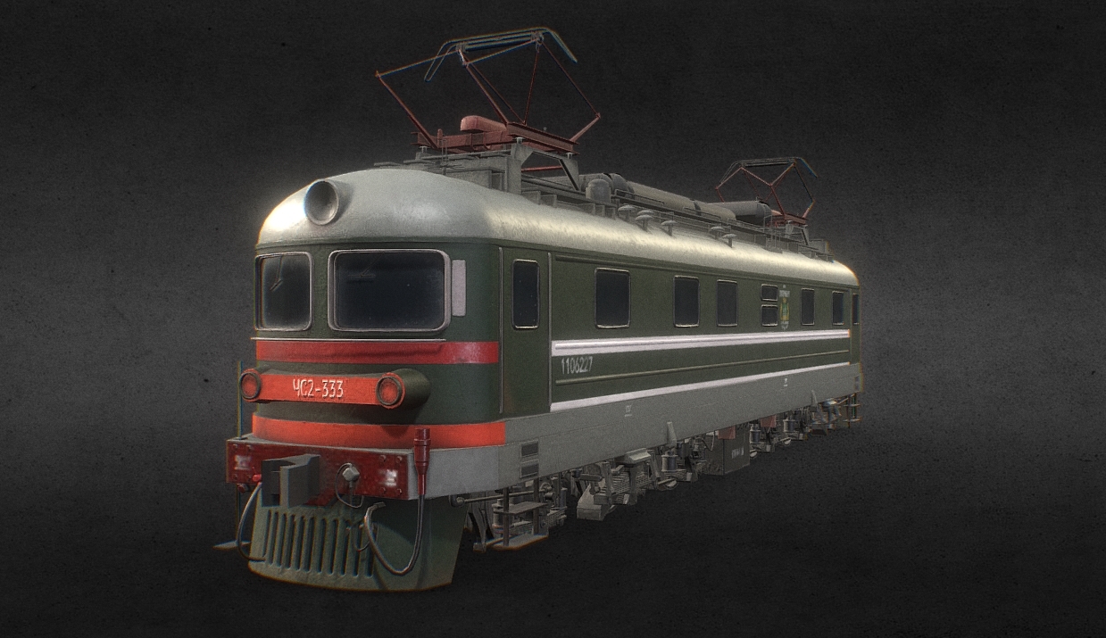 CHS2 Electric locomotive 3d model