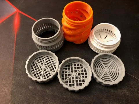 Desiccant Containers, Adapters and Sieves 3d model