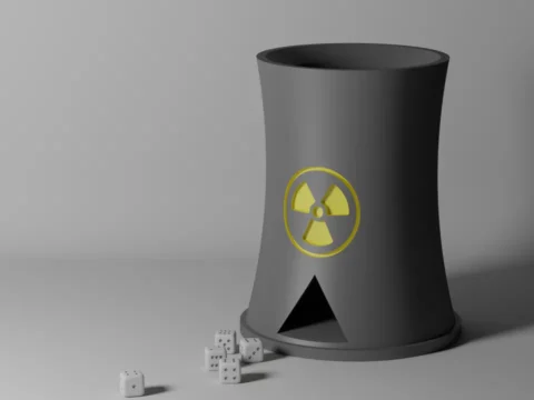 Nuclear Power Plant Dice Tower 3d model