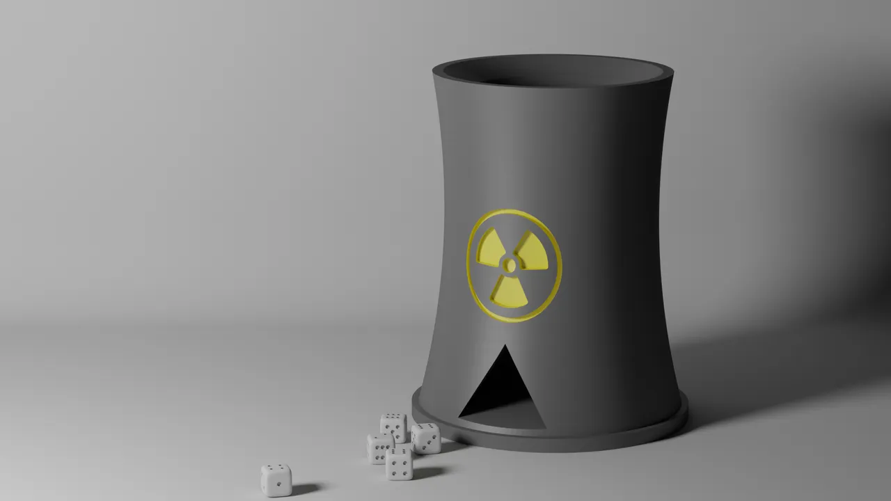 Nuclear Power Plant Dice Tower 3d model