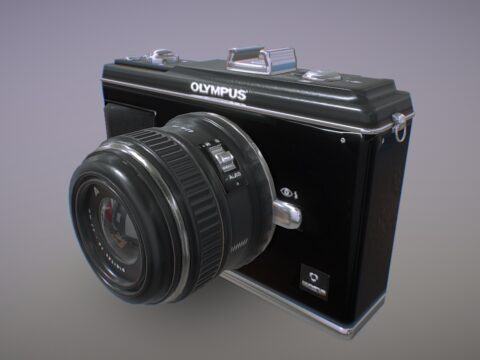 Olympus EP2 digital camera 3d model