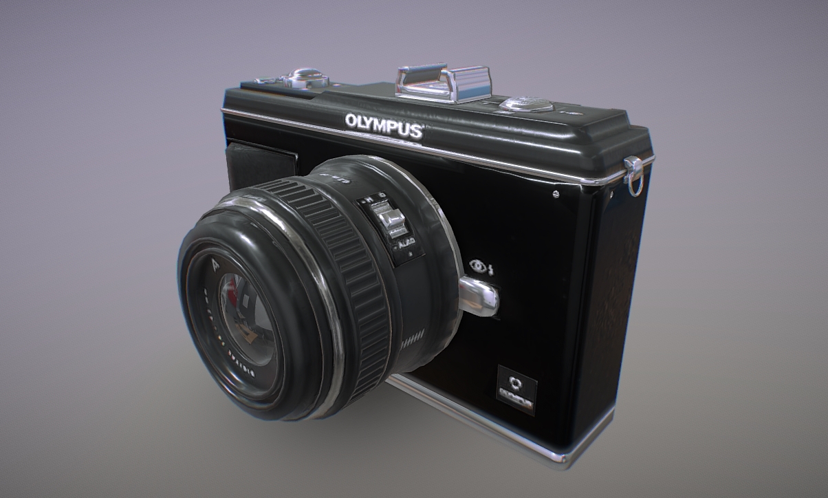 Olympus EP2 digital camera 3d model