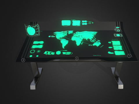 Sci Fi Table 3d model