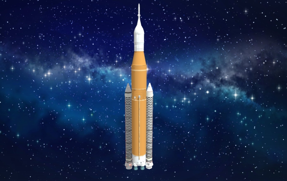 NASA's Space Launch System (SLS) 3d model