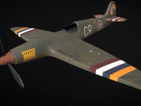 Spitfire Airplane 3d model