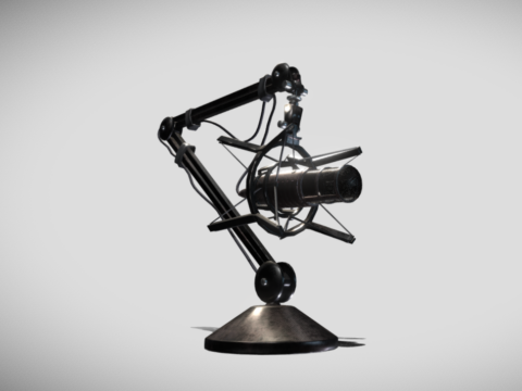 Studio Microphone 3d model