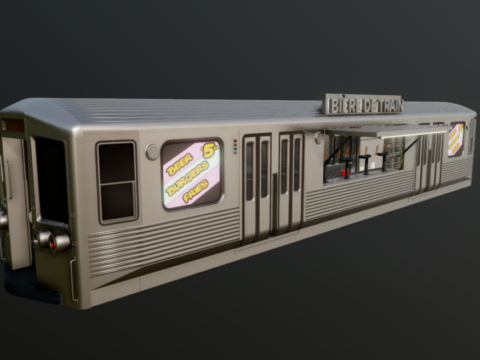 Subway Bar 3d model