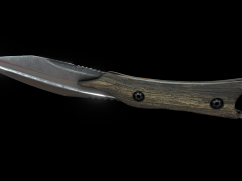 hunting knife 3d model