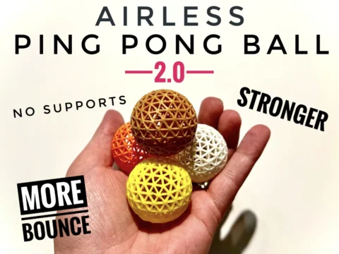 Airless Ping Pong Ball 2.0 3d model