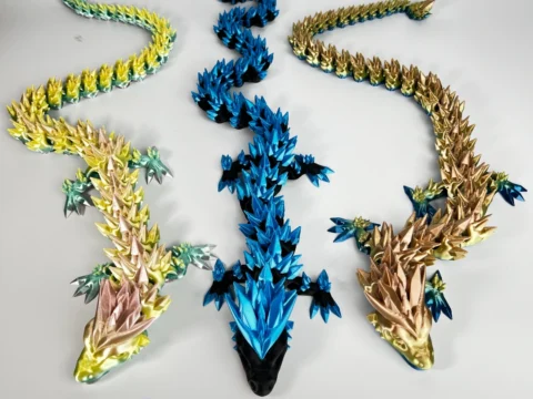 Articulated Crystal Dragon 3d model