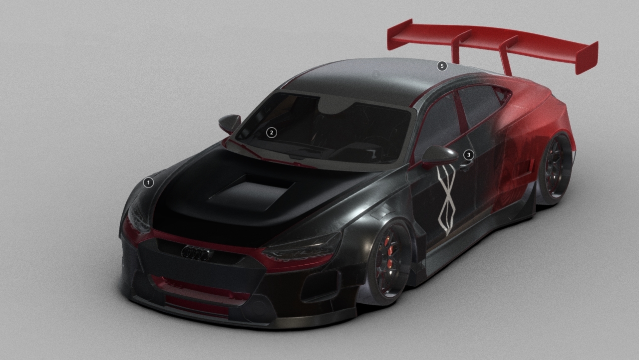 Audi RS E- Tron 3d model