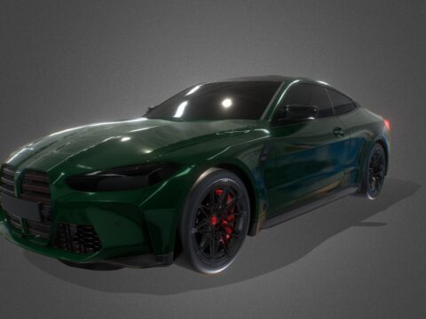 BMW M4 Competition 2021 3d model
