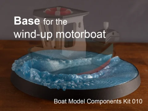 Base wind-up motorboat 3d model