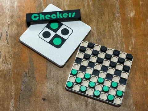 Checkers - Travel Edition 3d model