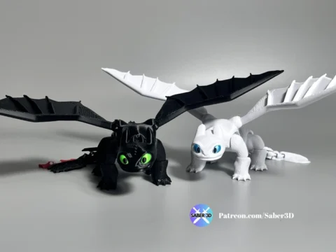 Flexi Toothless Dragon 3d model