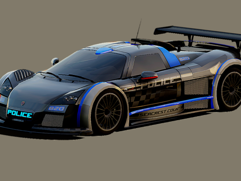 Gumpert Apollo S Interceptor 3d model