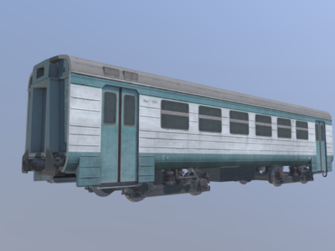 Half-Life Alxy passenger train car 3d model