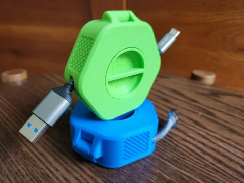 Portable Cable Organizer / Winder 3d model