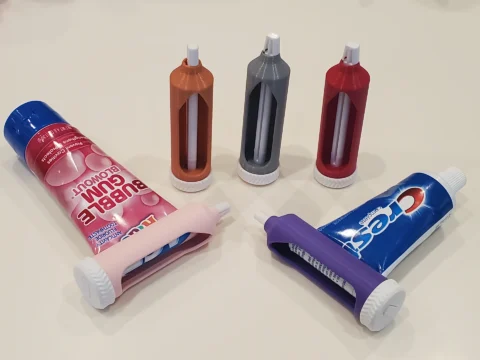 Ratcheted Toothpaste Tube Squeezer 3d model