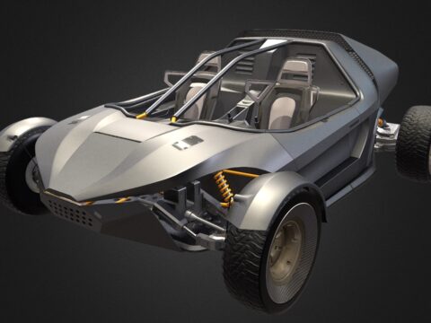 Sci - Fi Buggy 3d model