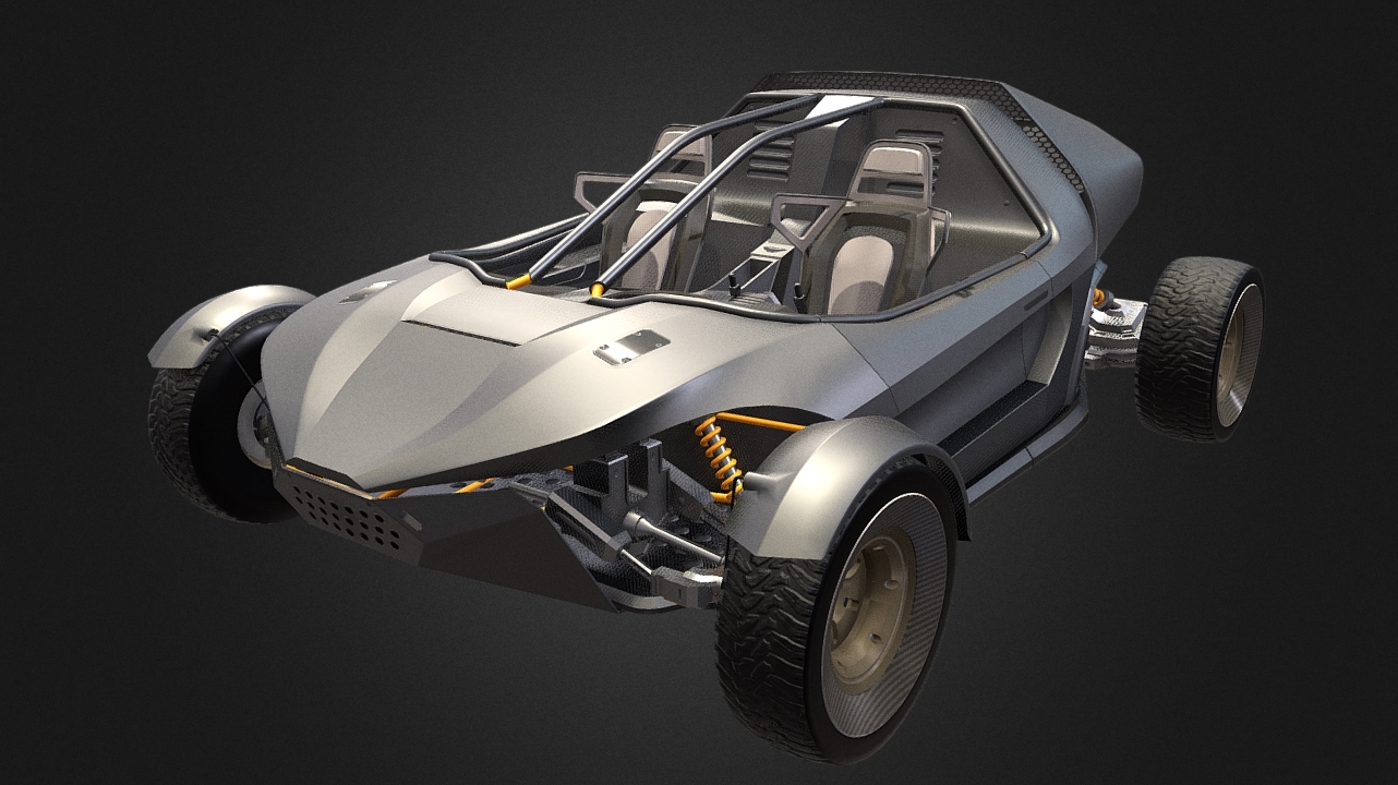 Sci - Fi Buggy 3d model