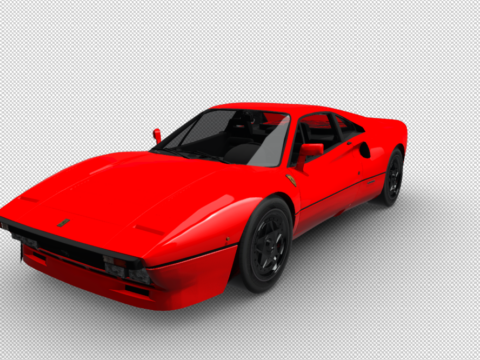 1986 Cavallo Synth Wave GTO 3d model