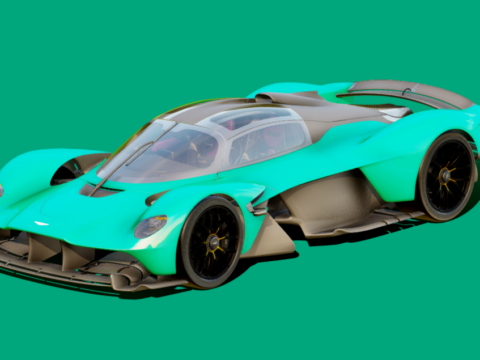 Aston Martin Valkyrie Spider 3d model