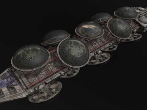 Battlestar Galactica - Botanical Cruiser 3d model