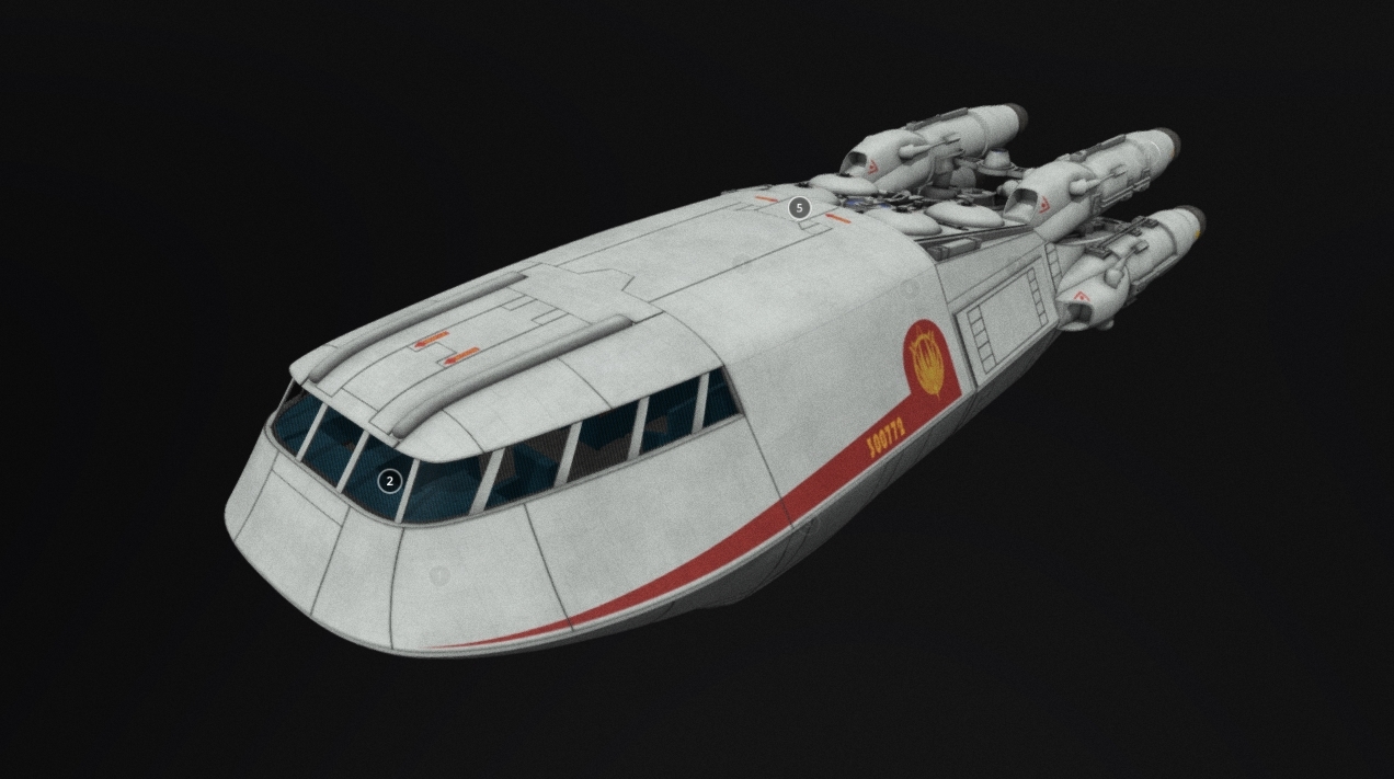 Battlestar Galactica - Shuttle Mk. II 3d model