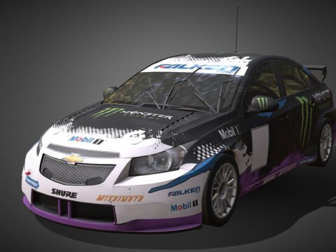 Chevrolet Cruze Monster Energy 3d model