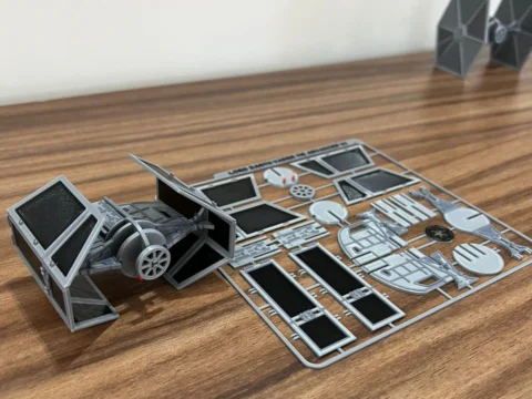 Darth Vader Tie Advanced X1 Kit Card 3d model