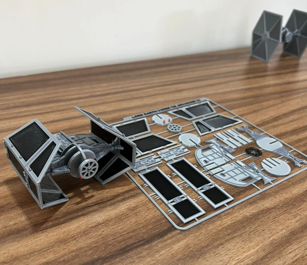 Darth Vader Tie Advanced X1 Kit Card 3d model