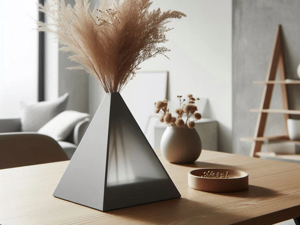 Designer Pyramid Vase Translucent Appearance 3d model
