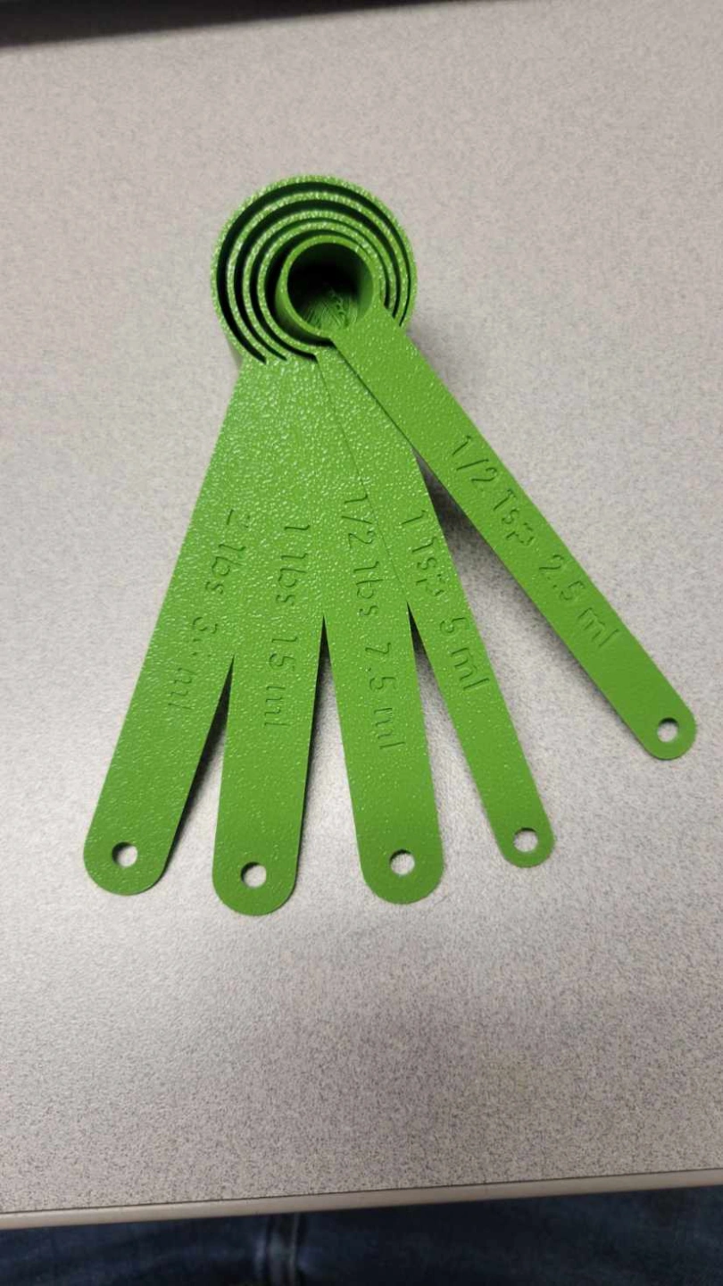 Long Handled Measuring Spoons2 3d model