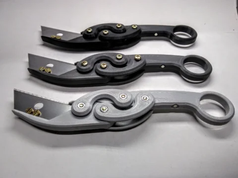 Retractable Karambit Knife 3d model