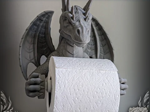 TOILET PAPER DRAGON 3d model