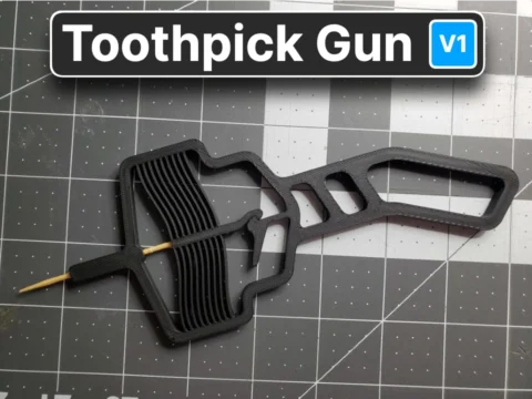 Toothpick Gun 3d model