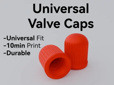 Universal Valve Caps 3d model