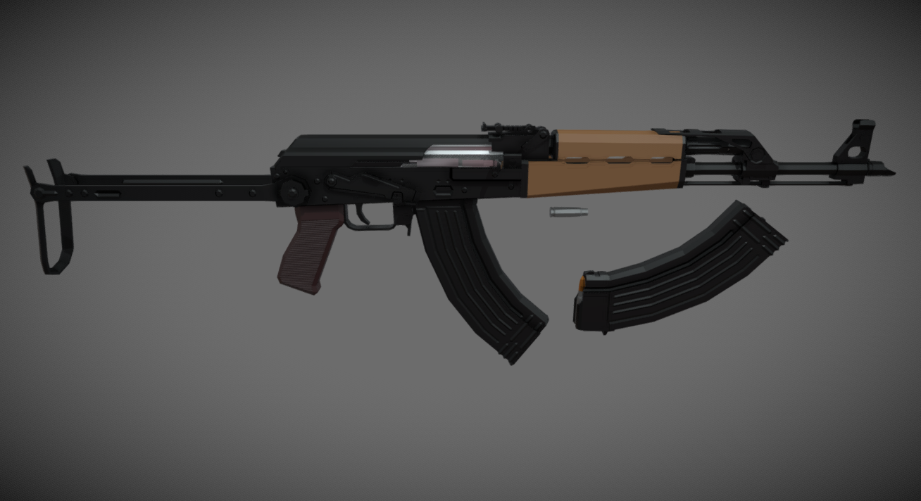 Zastava M70AB2 3d model