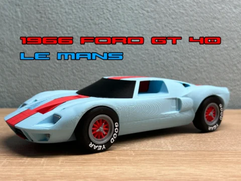 1966 Ford GT 40 Le Mans 3d model