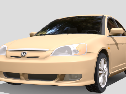 2001 Honda Civic Sedan 3d model