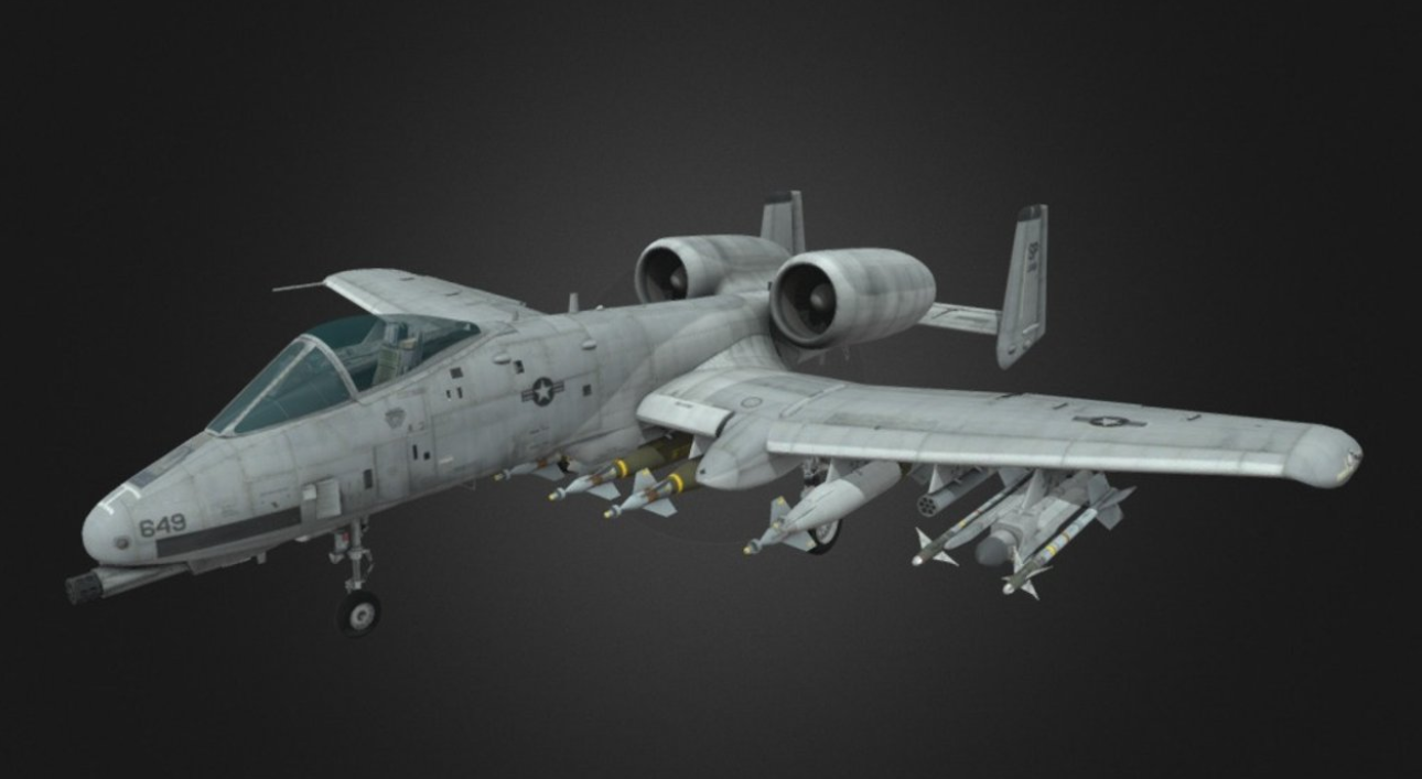 A-10 ThunderBolt 3d model