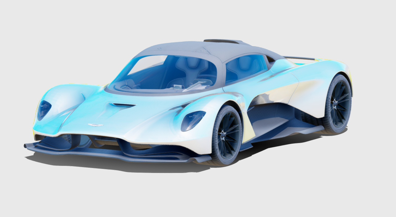 Aston Martin valhalla concept 3d model