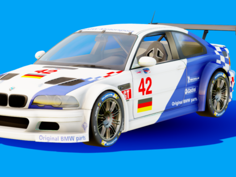 BMW M3 GTR 3d model