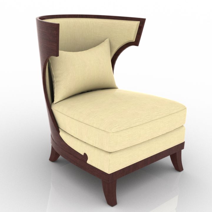 Baker Atrium Chair 3d model