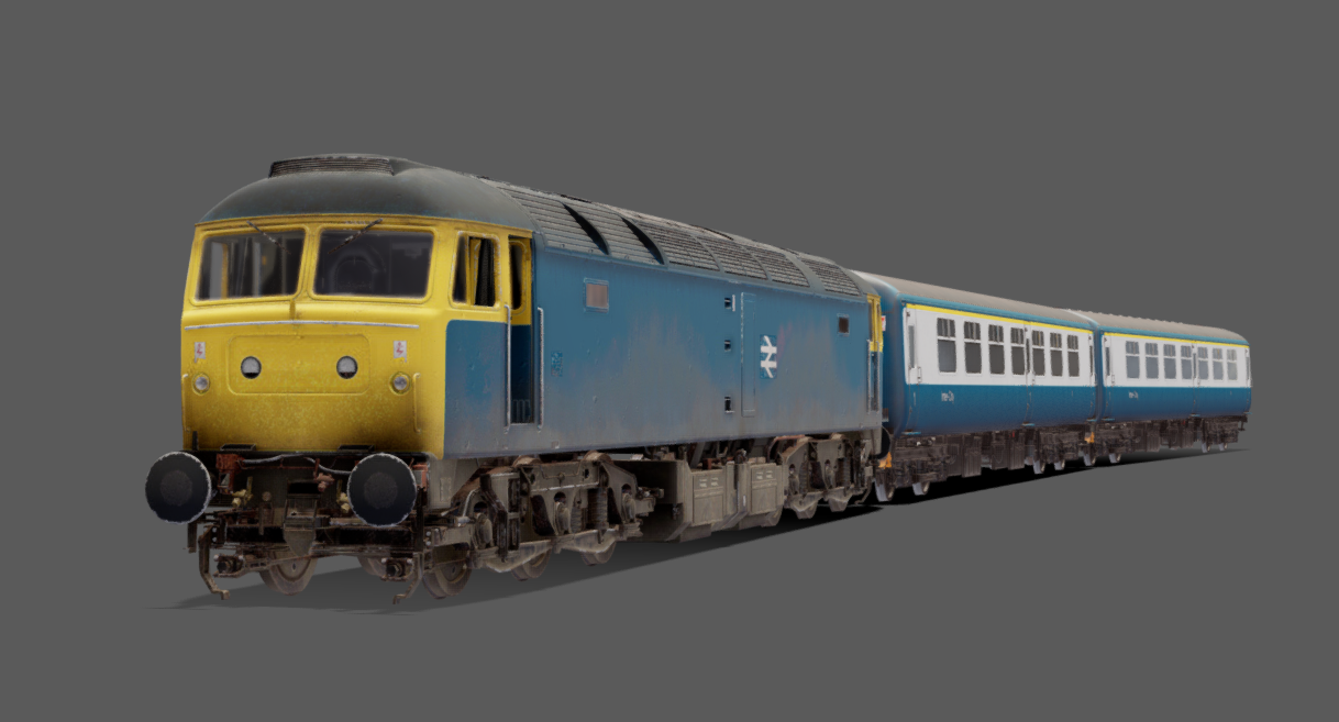 British Rail Class 47 3d model