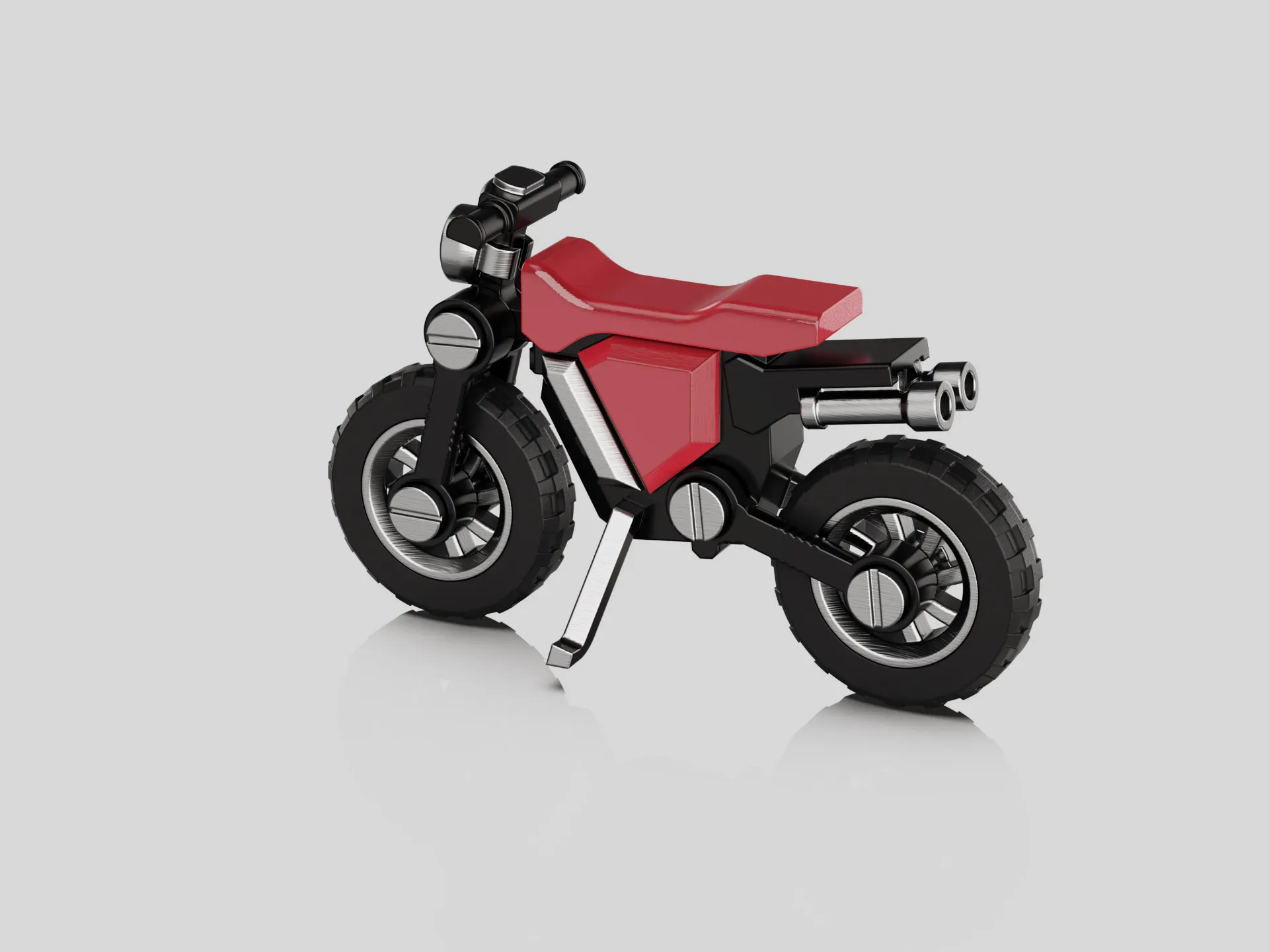 Building blocks to assemble motorcycles2 3d model